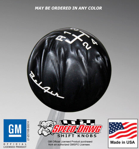 Black Pearl knob with White graphics