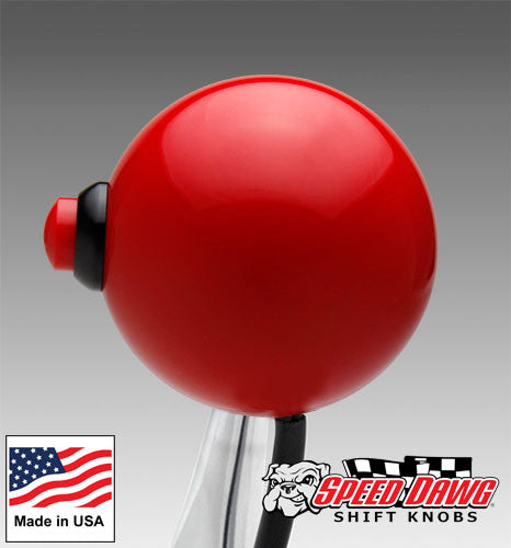 Red Shift Knob with Line Lock / Nitrous Button – Speed Dawg Shift