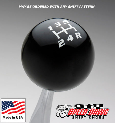 Shift Lever Pattern Black / White Competition Pattern Shift Knob – Speed Dawg Shift Knobs