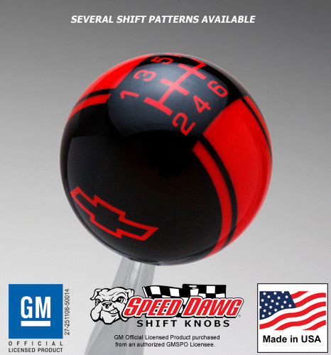 Black knob with Red graphics