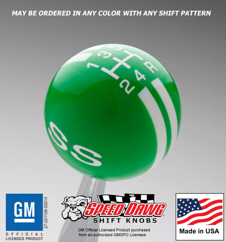 Synergy Green knob with White graphics