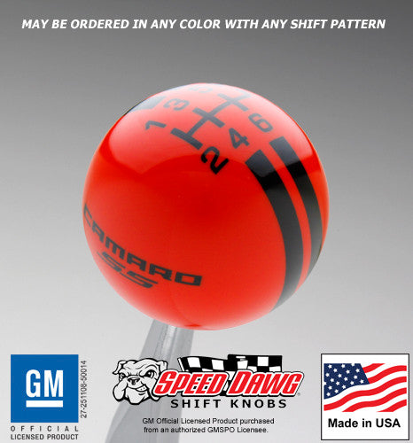 Orange knob with Black graphcs