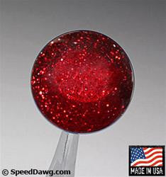 Transparent Red Metal Flake Shift Knob