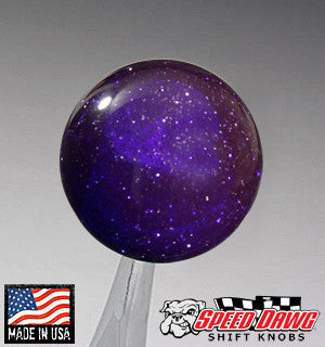 Transparent Purple Metal Flake Shift Knob