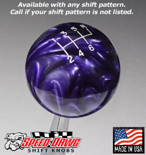 Purple Pearl Shift Knob with Engraved Shift Pattern