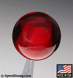 Transparent Dark Red Shift Knob