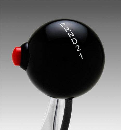 Classic Black / White Automatic Pattern Shift Knob with Line Lock / Nitrous Button