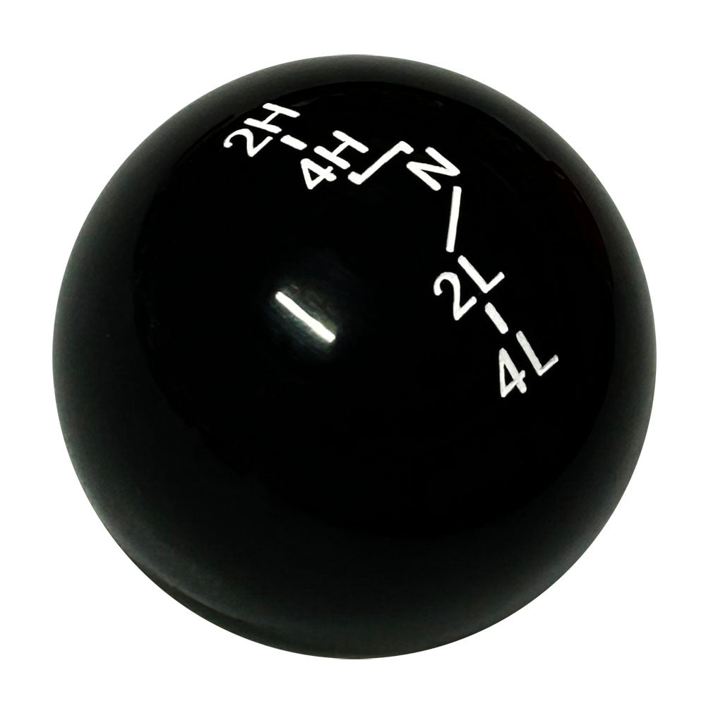 Black Jeep Transfer Case TC7 Shift Pattern Shift Knob