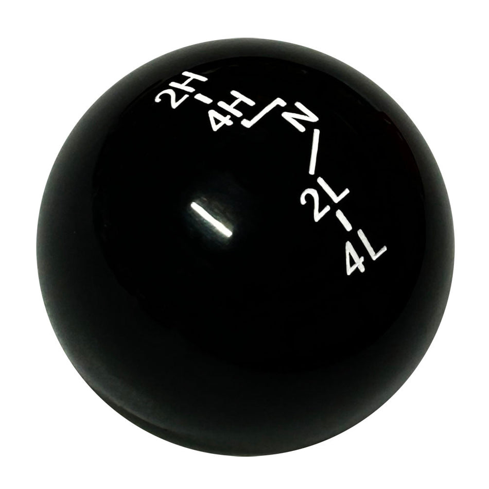 Black Jeep Transfer Case TC7 Shift Pattern Shift Knob