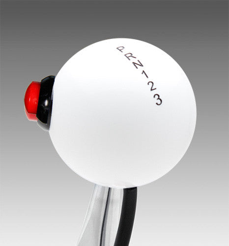 White knob with Black graphics