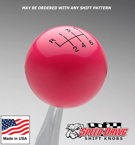 Pink Shift Knob with Engraved Shift Pattern
