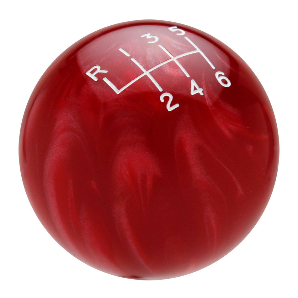 Red Pearl Shift Knob with Engraved Shift Pattern