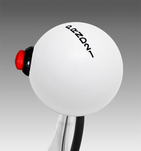 White knob with Black graphics