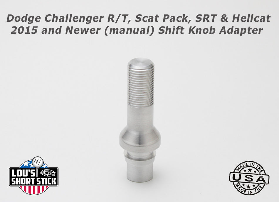 Dodge Challenger R/T, Scat Pack, SRT and Hellcat 2015 and Newer Manual Shift Knob Adapter