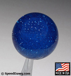 Transparent Blue Metal Flake Shift Knob