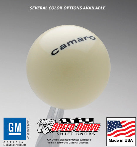 Ivory knob with Black graphics