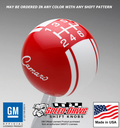 Red knob with White graphics
