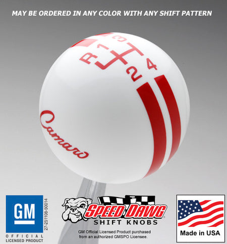 White knob with Red graphics