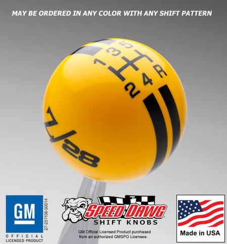 Yellow knob with Black graphics