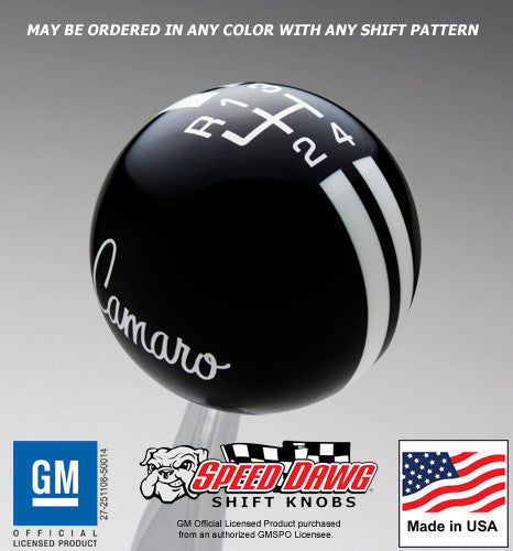 Black knob with White graphics