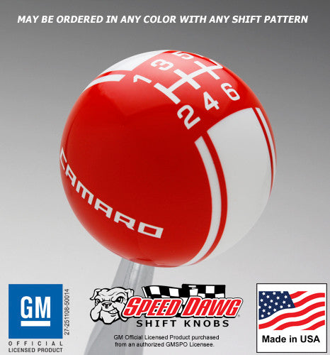 Red knob with White graphics
