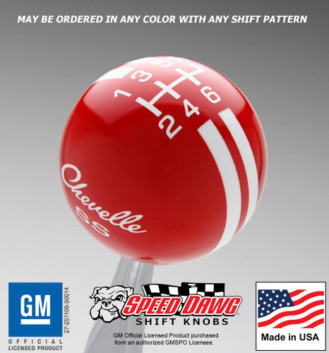 Red knob with White graphics