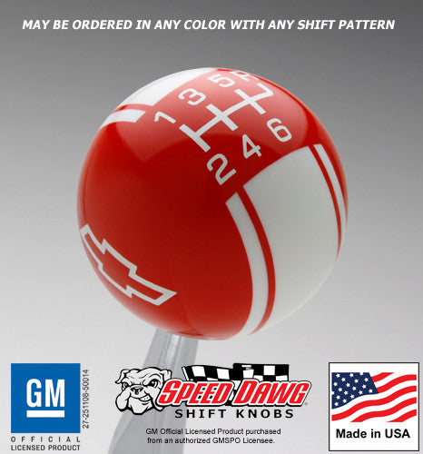 Red knob with White graphics