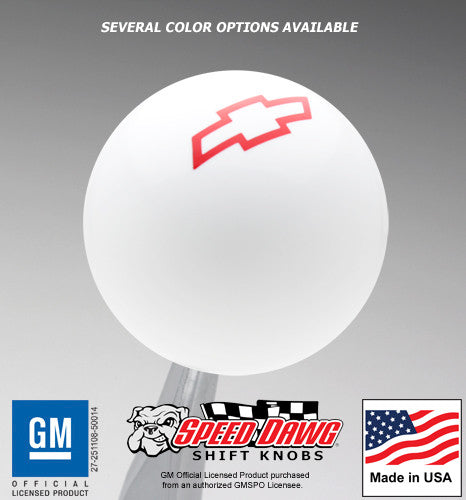 White knob with Red graphics
