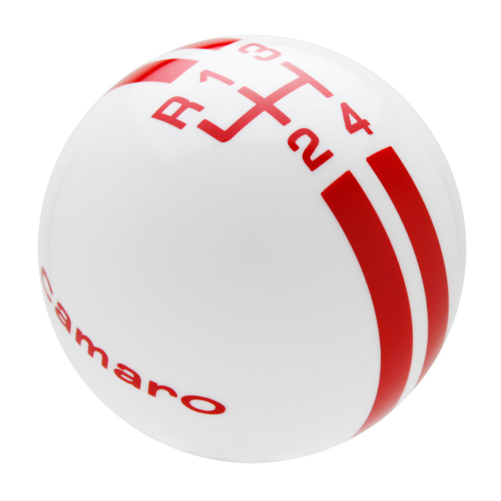 White knob with Red graphics