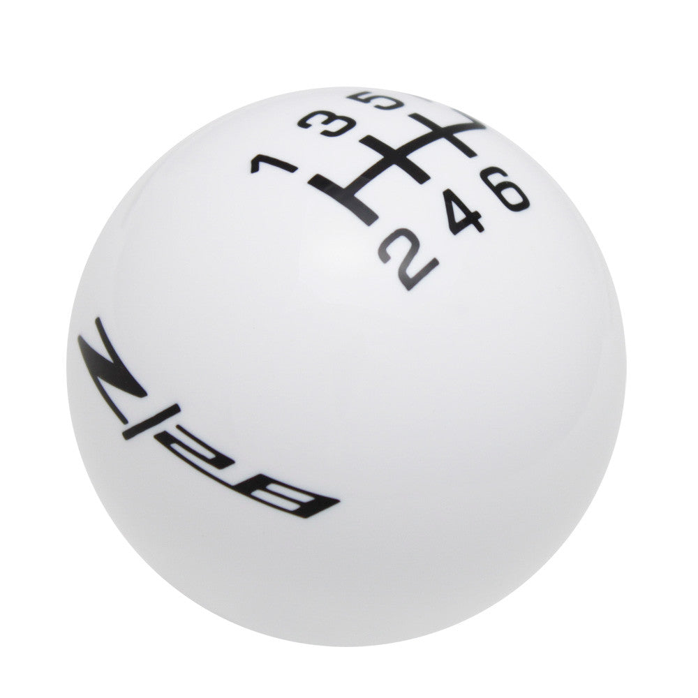 White knob with Black graphics