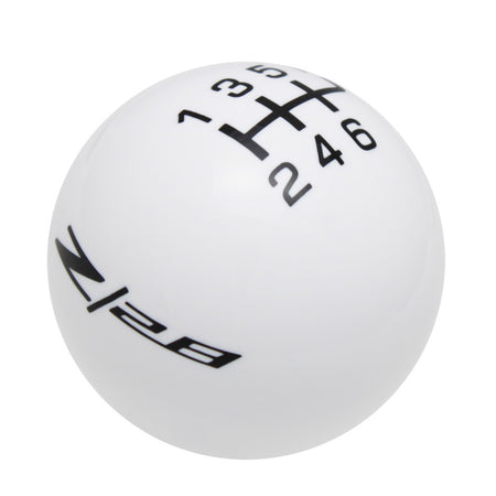 White knob with Black graphics