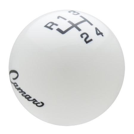 White knob with Black graphics