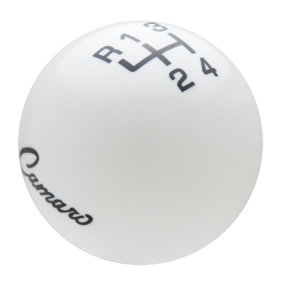 White knob with Black graphics