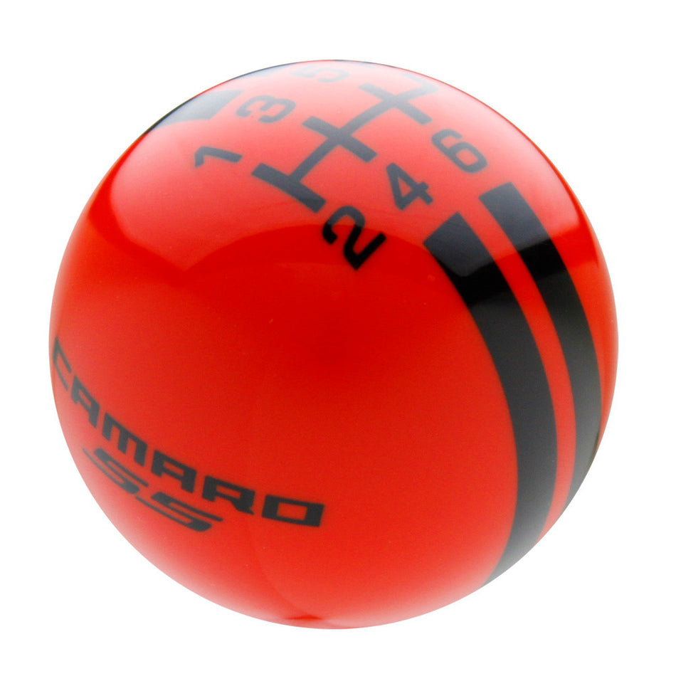 Orange knob with Black graphics