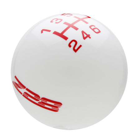 White knob with Red graphics