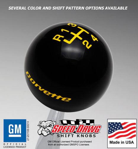 Black knob with Yellow graphics
