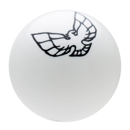 White knob with Black graphics
