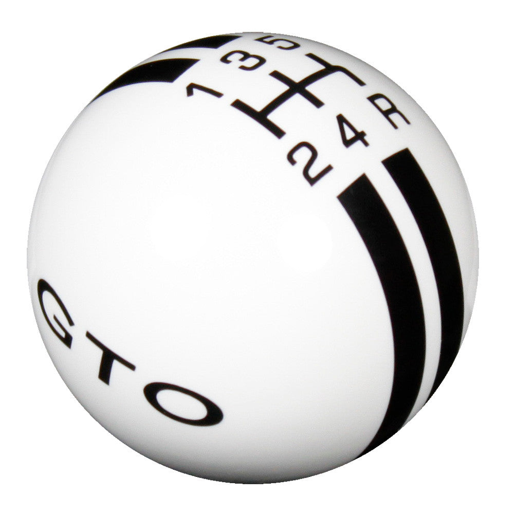 White knob with Black graphics
