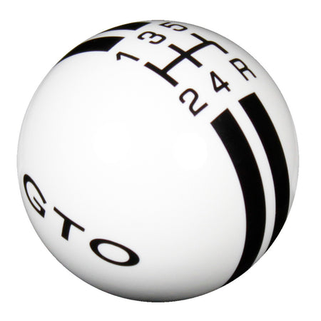 White knob with Black graphics