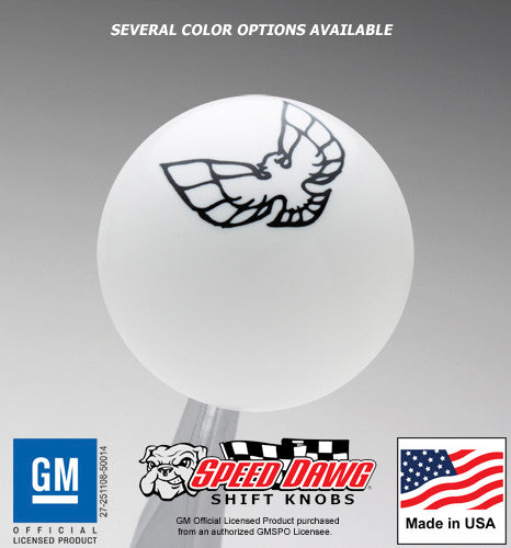 White knob with Black graphics