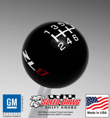 Camaro ZL1 Shift Knob with Red 1 and Inlaid Shift Pattern – Speed