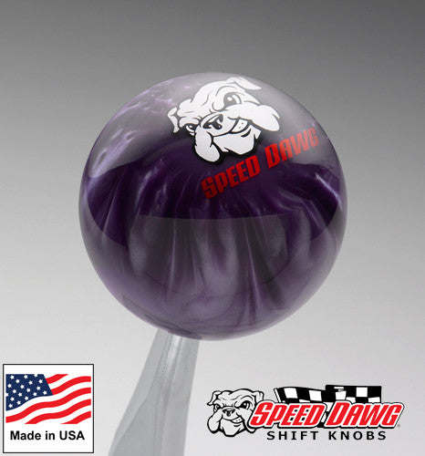 Purple Pearl Shift Knob with Speed Dawg Logo