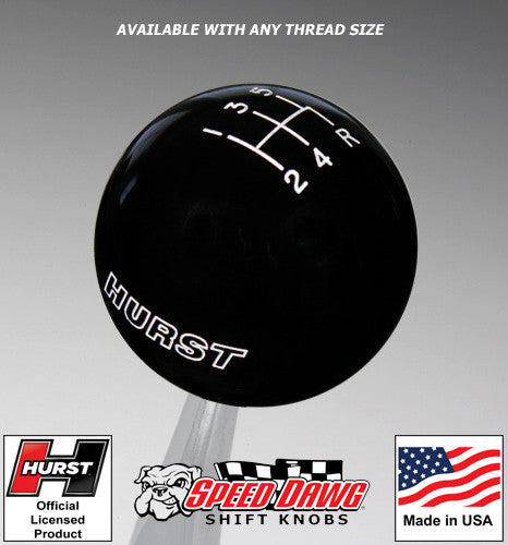 Black knob with White graphics