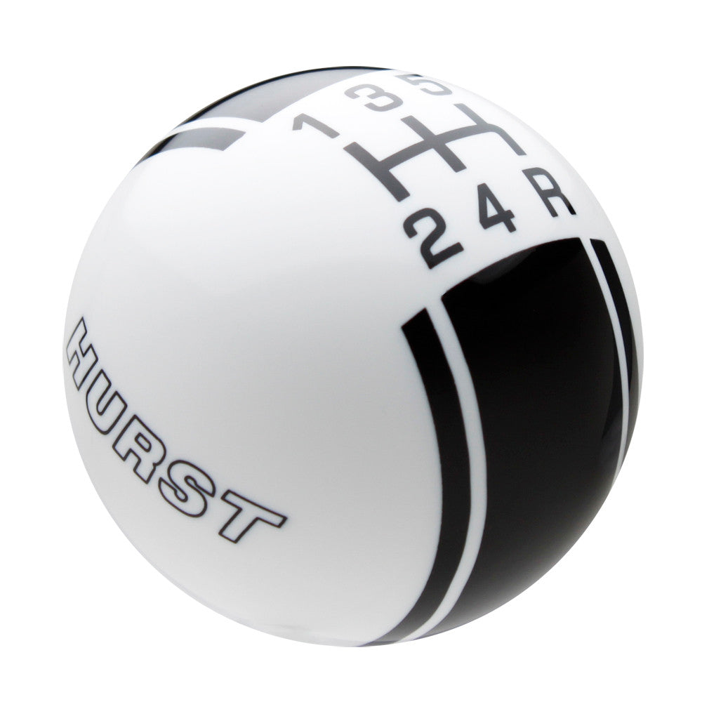 White knob with Black graphics