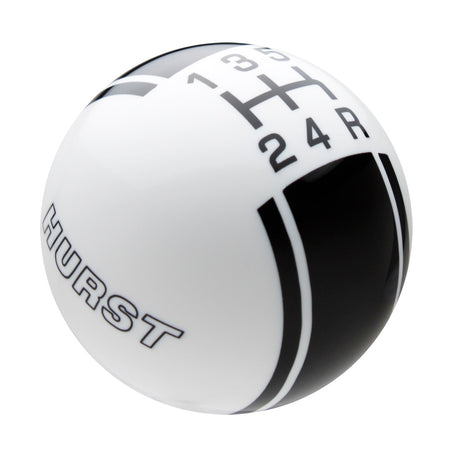 White knob with Black graphics