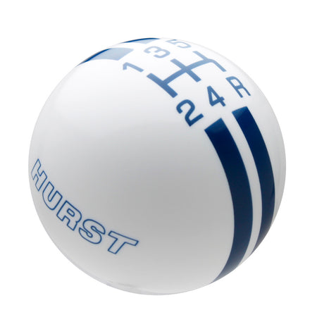 White knob with Dark Blue graphics