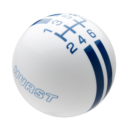 White knob with Dark Blue graphics