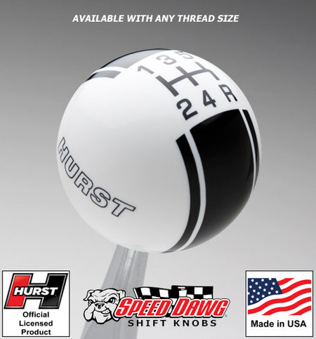 White knob with Black graphics