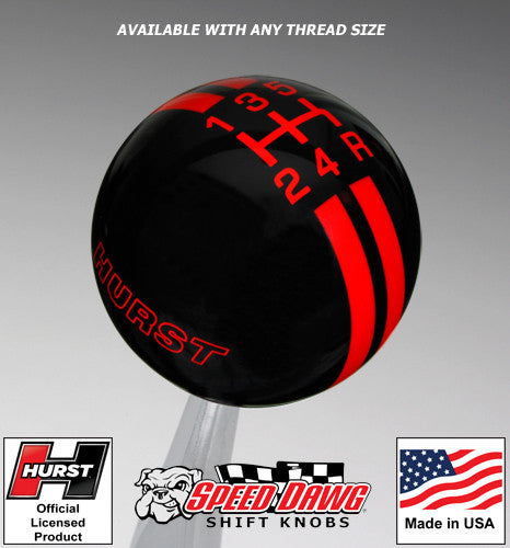 Black knob with Red graphics