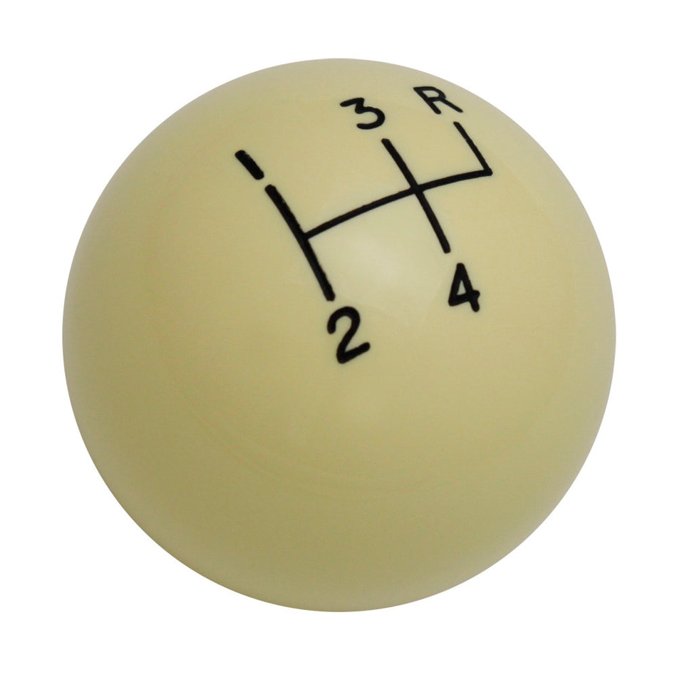 Ivory 4 Speed Reverse Upper Right Shift Pattern Shift Knob